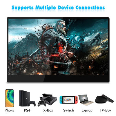 LCD Gaming 15.6 Inch 4K Portable Monitor Touchscreen for PS4 Mac Smartphone