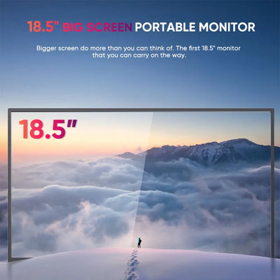 Ultra Slim IPS Portable Moniteur avec écran tactile USB C 18.5 pouces 1080P HDR sans fil