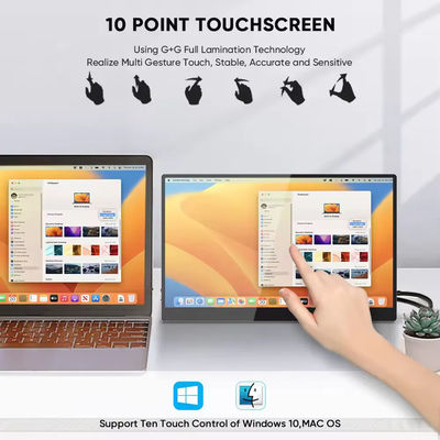4k External Portable Monitor Touchscreen Extender USB HD Display