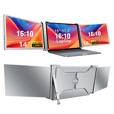 Wireless External Portable Triple Monitor Laptop Tri Screen Extender SRGB