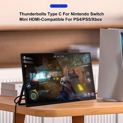 18.5" Travel Gaming External Touch Screen Monitor FHD IPS HDR Panel 300nit