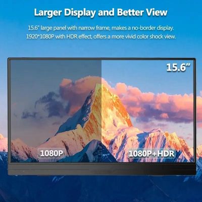FHD IPS 15.6 Inch Portable Touchscreen Usb Monitor For PC Tablet
