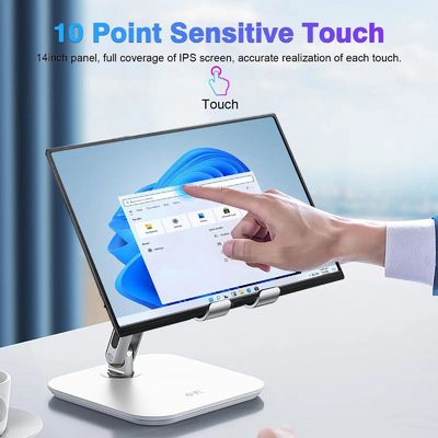 1920*1200P RGB Gaming Portable Monitor Touchscreen 14" For LG Laptop Computer