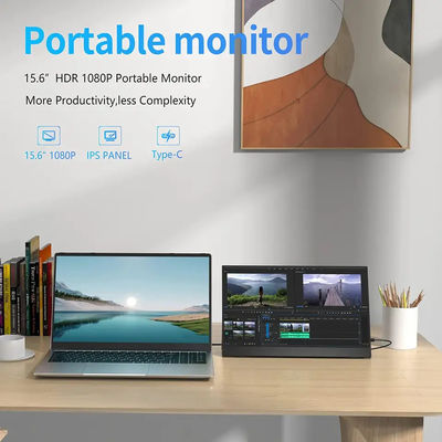 Batterie intégrée de 16 pouces pour stylo actif Type de stylo c Moniteur HDR Moniteur portable 2.5K Pour ordinateur portable Pour PS5