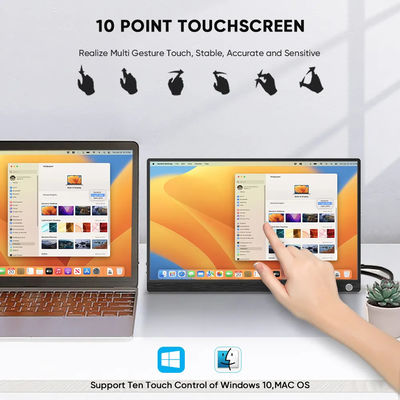 Mini HDMI Eksternal Laptop Portable Screen Extender Multi Monitor 14inch Untuk Gaming