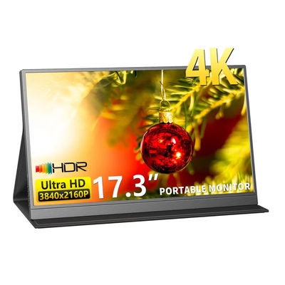 UHD IPS 4K Usb C Tablet External Display Portable Monitor Screen 17.3 Inch