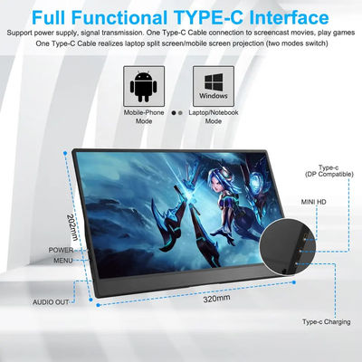 Compact 14inch Tablet Laptop External Screen Portable Monitor For Mobile