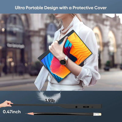 500cd/M2 Touch Laptop External Screen Monitor 15.6" 1080P For MacBook Computer