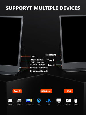 Laptop 13.3" UHD IPS 4K Portable Monitor USB C HDMI pS5 Gaming Display