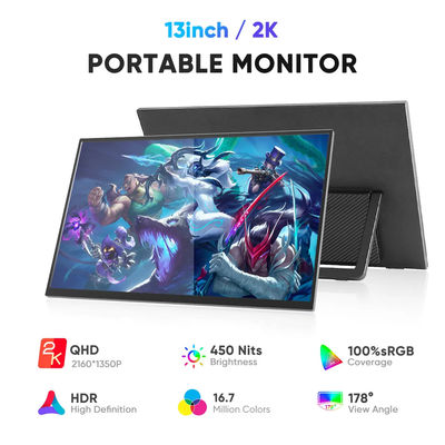 2K IPS Portable 2nd Screen Dual Laptop Monitor Display Extender ODM