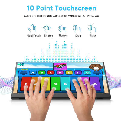 1080P USBC HDR 15.6inch Portable Monitor LCD Touchscreen External Display For Xbox