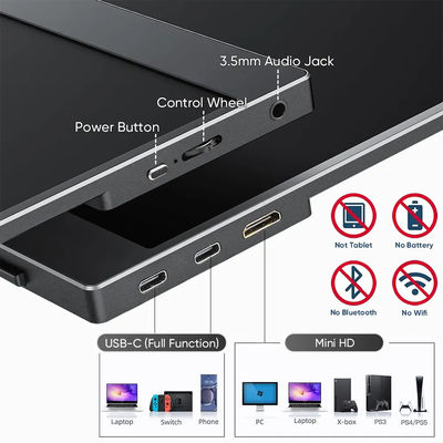 1080P USBC HDR 15.6inch Portable Monitor LCD Touchscreen External Display For Xbox