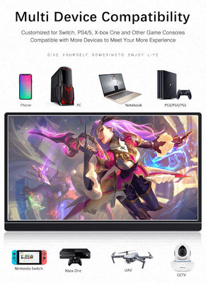 4K 15.6 Inch Type C USB Portable Laptop Screen Extender PC Travel LCD Monitor