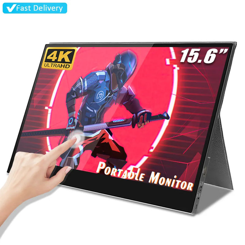 LCD Gaming 15.6 Inch 4K Portable Monitor Touchscreen for PS4 Mac Smartphone