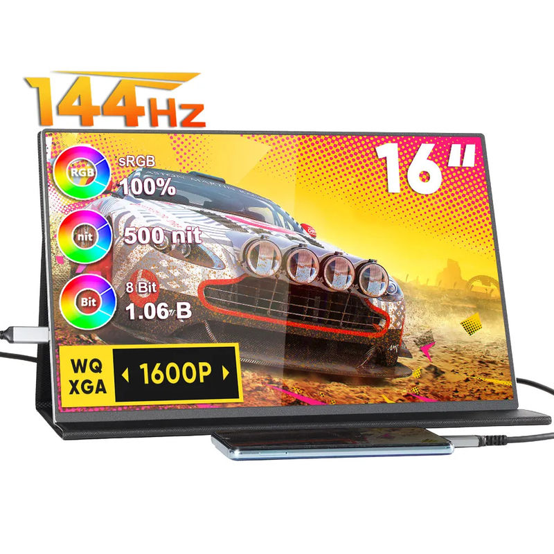 144Hz SRGB 2.5K QHD Travel Portable Mobile Gaming Monitor HDR Ultrathin
