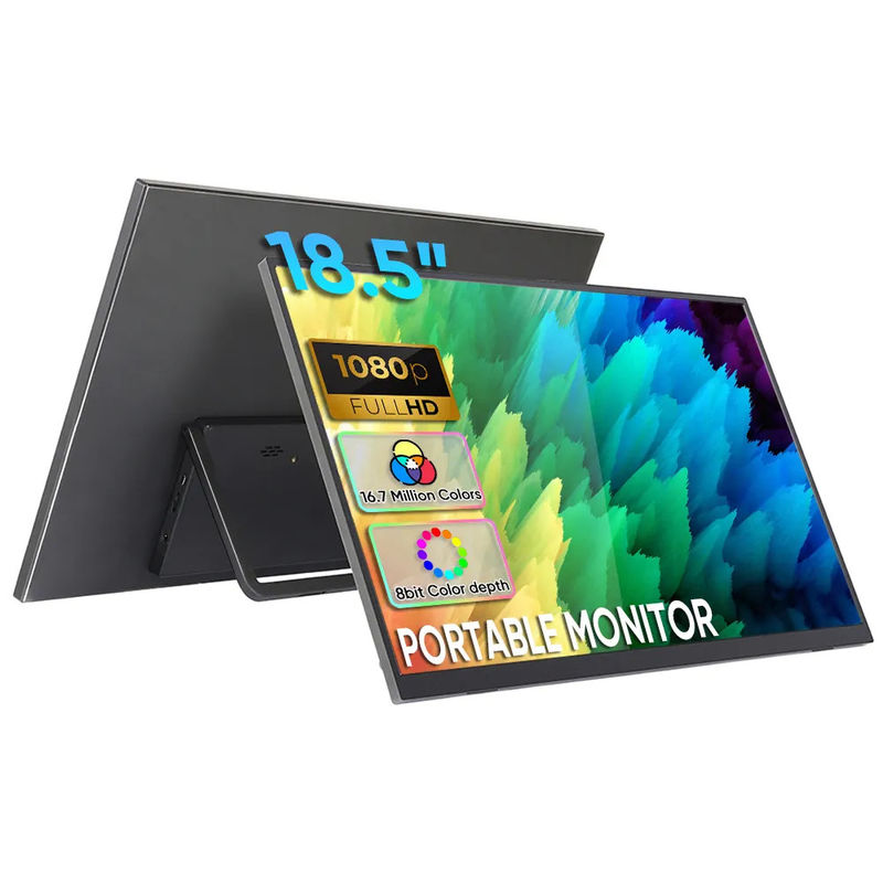 Ultra Slim IPS Portable Moniteur avec écran tactile USB C 18.5 pouces 1080P HDR sans fil