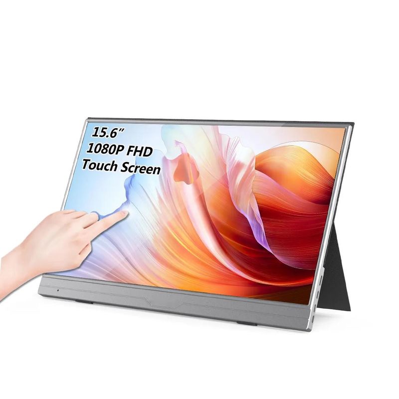 Portable FHD 250nits LCD Touch Display Screen Monitor Type C Customized