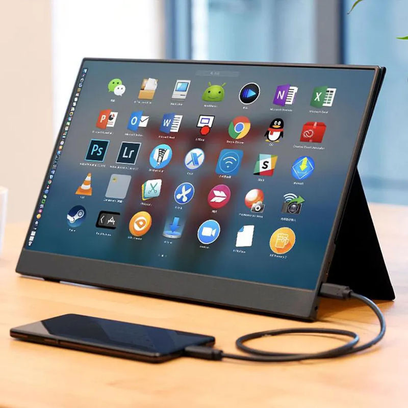 Super thin 15" 4k IPS Screen FHD Portable External Monitor 15.6 inch Monitor With Speaker Type-C Port
