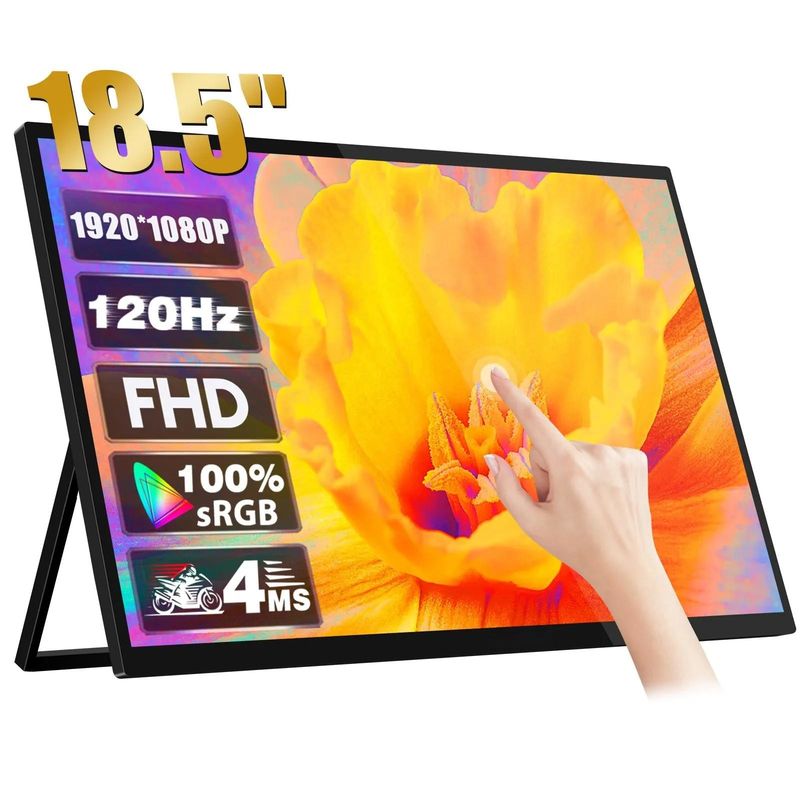Viaggio doppio 100Hz 144Hz Monitor portatile 4k touchscreen Per laptop PC telefono PS4 PS5