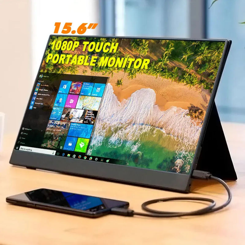 HD Mini 15.6 Inch FHD 1080P LCD Dual Screen Portable Monitor Type C For PC Phone PS5
