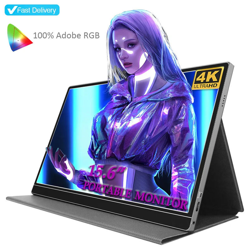 4K 15.6 Inch Type C USB Portable Laptop Screen Extender PC Travel LCD Monitor